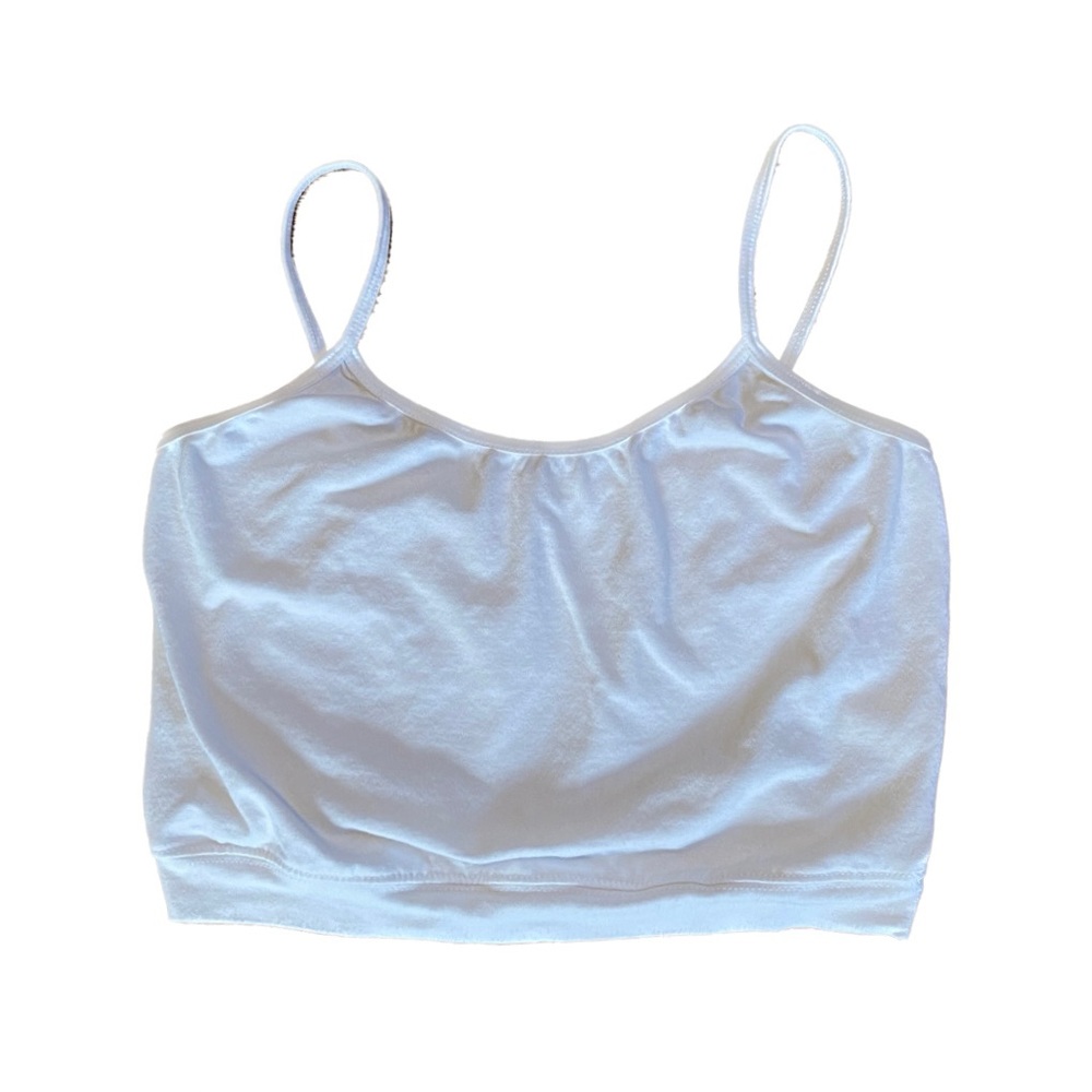 Amazon Essentials White Cotton Crop Top- Women’s size M
